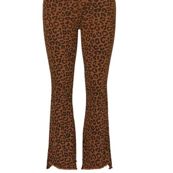DL1961 High Rise Jeans Cropped FLATTERING Jaguar Animal Print Jeans 25 - Picture 7 of 14